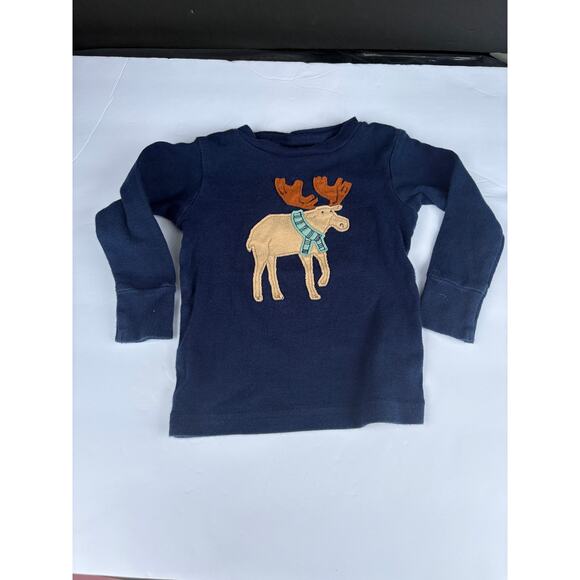 12 month Moose Themed Bundle Sweater top, pjs, one piece gender neutral - Picture 3 of 5